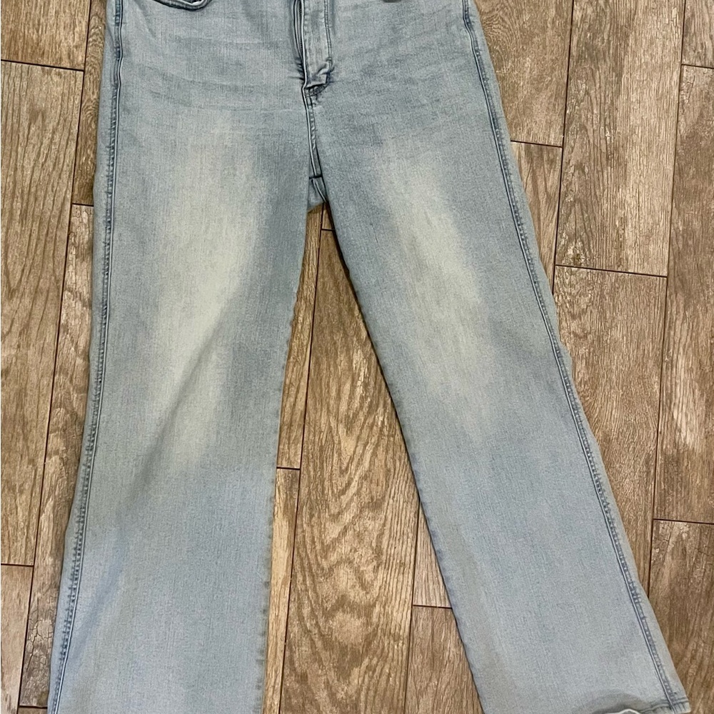 Judy Blue Light Blue Straight Leg Jeans, 15/32